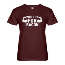 Womens Will Lift for Bacon Ladies' T-shirt