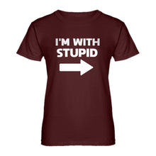 Womens I'm With Stupid Right Ladies' T-shirt