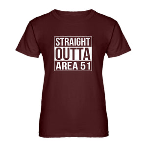 Womens Straight Outta Area 51 Ladies' T-shirt
