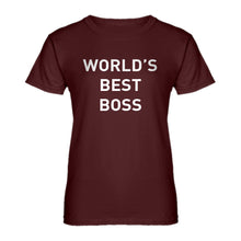 Womens World's Best Boss Ladies' T-shirt