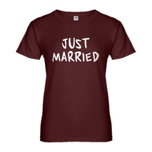 Womens Just Married Ladies' T-shirt