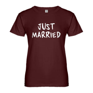 Womens Just Married Ladies' T-shirt