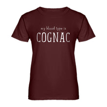 Womens My Blood Type is Cognac Ladies' T-shirt