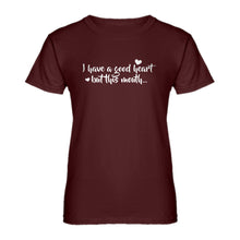 Womens I have a good heart but this mouth Ladies' T-shirt