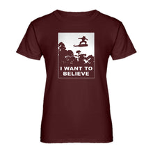 Womens I Want to Believe Nimbus Fighter Ladies' T-shirt