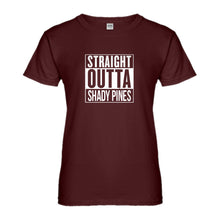 Womens Straight Outta Shady Pines Ladies' T-shirt