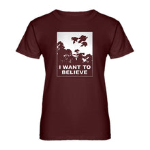Womens I Want to Believe Super Girls Ladies' T-shirt