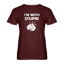 Womens I'm With Stupid You Ladies' T-shirt