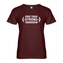 Womens Sore Today Strong Tomorrow Ladies' T-shirt