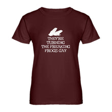 Womens They're Turning the Freaking Frogs Gay! Ladies' T-shirt