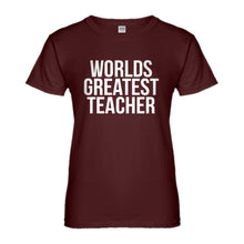 Womens Worlds Greatest Teacher Ladies' T-shirt