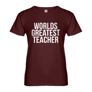Womens Worlds Greatest Teacher Ladies' T-shirt