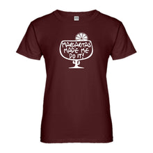 Womens Margaritas Made Me Do It Ladies' T-shirt