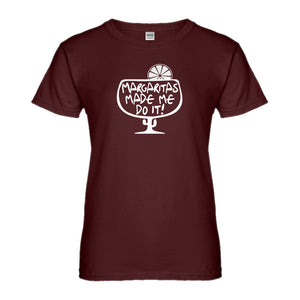 Womens Margaritas Made Me Do It Ladies' T-shirt