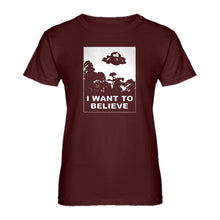 Womens I Want to Believe, Morty Ladies' T-shirt
