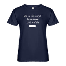 Womens Remove USB Safely Ladies' T-shirt