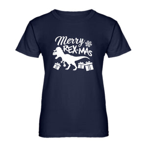 Womens Merry Rex-Mas Ladies' T-shirt