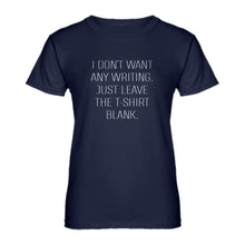 Womens Leave the Tshirt Blank Ladies' T-shirt