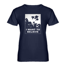 Womens I Want to Believe Super Girls Ladies' T-shirt