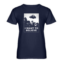 Womens I Want to Believe, Morty Ladies' T-shirt