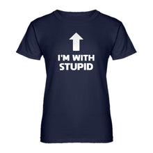 Womens I'm with Stupid Up Ladies' T-shirt