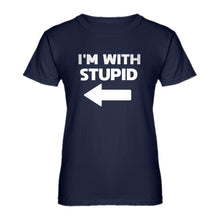 Womens I'm With Stupid Left Ladies' T-shirt