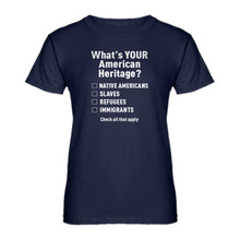 Womens What's Your Heritage? Ladies' T-shirt