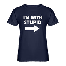 Womens I'm With Stupid Right Ladies' T-shirt
