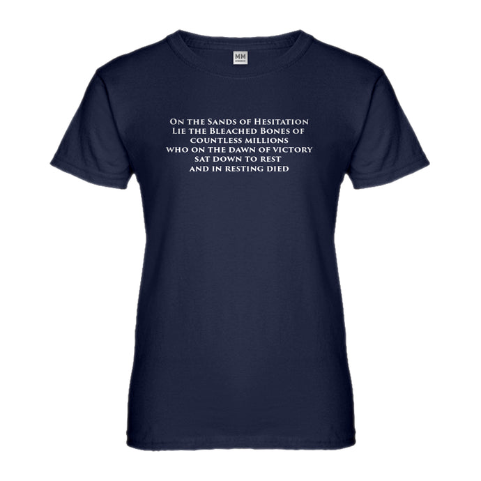 Womens On the Sands of Hesitation Ladies' T-shirt