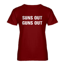 Womens Suns Out Guns Out Ladies' T-shirt