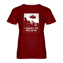 Womens I Want to Believe, Morty Ladies' T-shirt