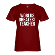 Womens Worlds Greatest Teacher Ladies' T-shirt
