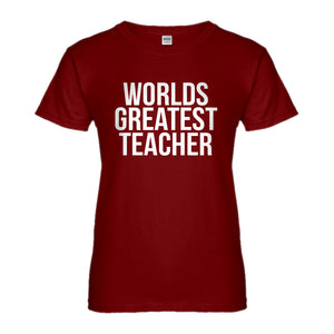Womens Worlds Greatest Teacher Ladies' T-shirt