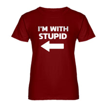 Womens I'm With Stupid Left Ladies' T-shirt