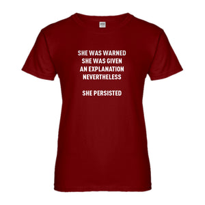 Womens She Persisted Venus Fist Ladies' T-shirt