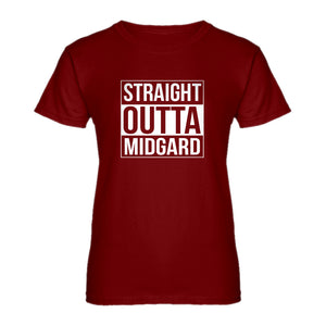 Womens Straight Outta Midgard Ladies' T-shirt