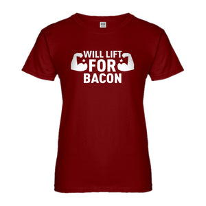 Womens Will Lift for Bacon Ladies' T-shirt