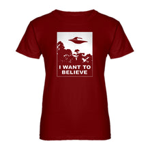 Womens I Want to Believe Ladies' T-shirt