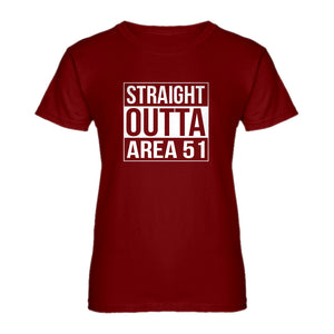 Womens Straight Outta Area 51 Ladies' T-shirt
