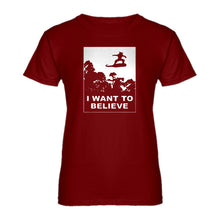 Womens I Want to Believe Nimbus Fighter Ladies' T-shirt
