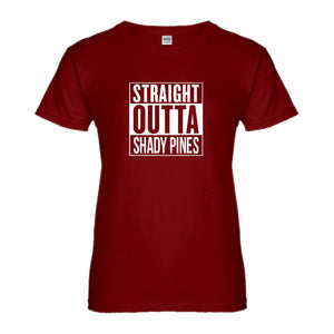 Womens Straight Outta Shady Pines Ladies' T-shirt