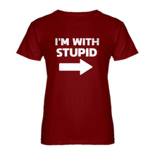 Womens I'm With Stupid Right Ladies' T-shirt