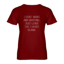 Womens Leave the Tshirt Blank Ladies' T-shirt