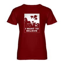 Womens I Want to Believe Super Girls Ladies' T-shirt