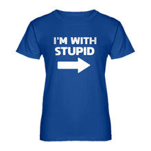 Womens I'm With Stupid Right Ladies' T-shirt