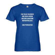 Womens She Persisted Venus Fist Ladies' T-shirt