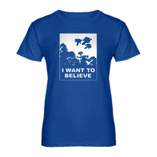 Womens I Want to Believe Super Girls Ladies' T-shirt
