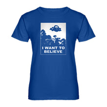 Womens I Want to Believe, Morty Ladies' T-shirt