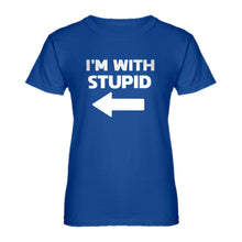 Womens I'm With Stupid Left Ladies' T-shirt