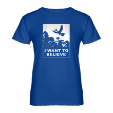 Womens I Want to Believe Kanto Sighting Ladies' T-shirt